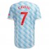 Camisola Manchester United Edinson Cavani 7 Equipamento Segundo 2021-2022 Manga Curta